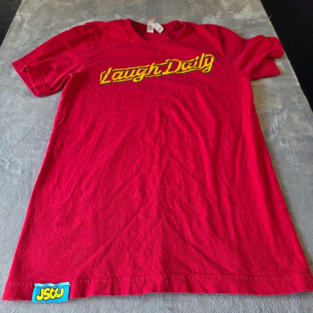 JSTU- Laugh Daily Tshirt-Youtube-Sz‎ Small